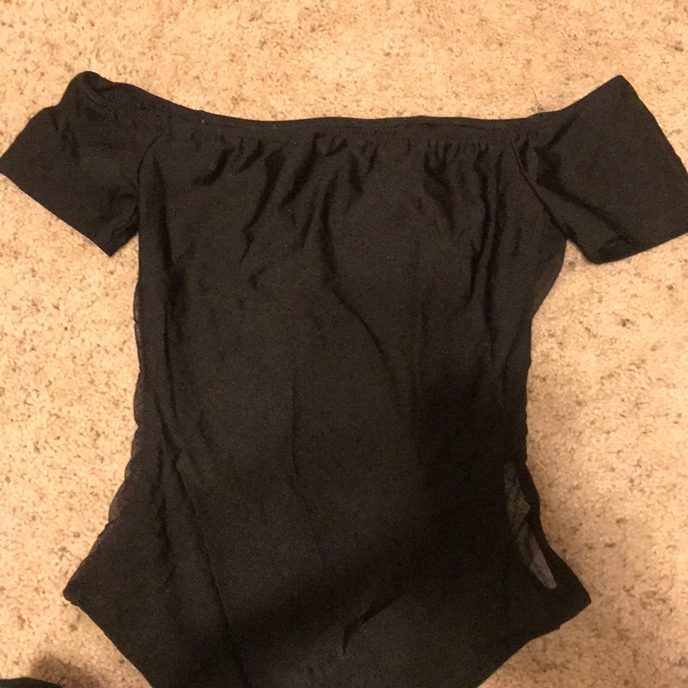 Bodysuit with mesh detail